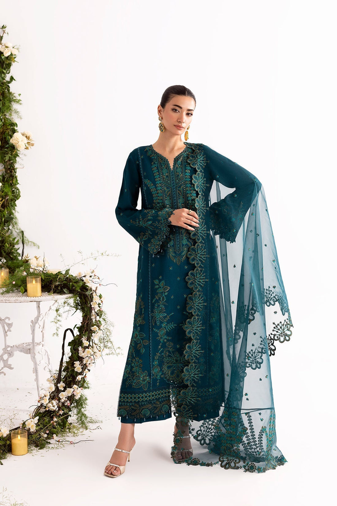 Enzo I Tu Es Aime I Sarcelle - by Libasekhas UK - Registered Vendor of : Enzo - 100% Original Designer Dress