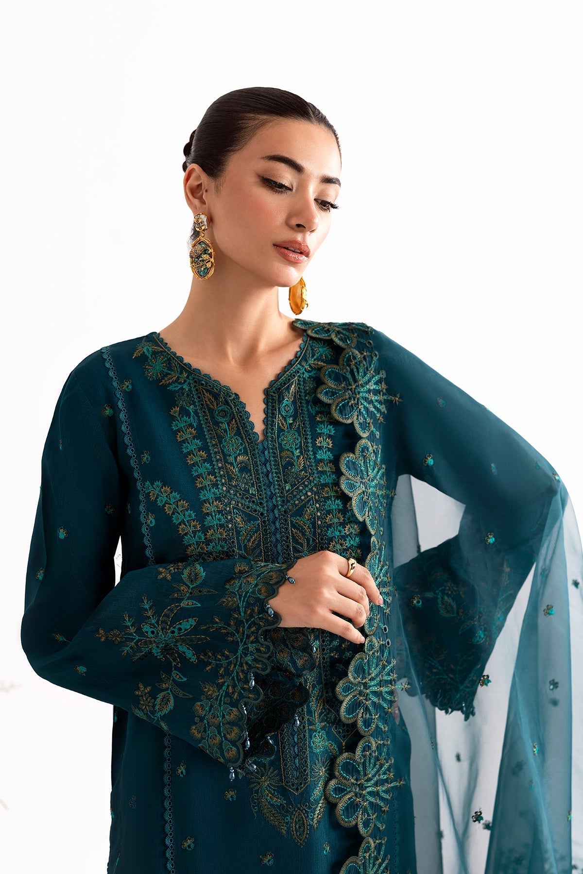 Enzo I Tu Es Aime I Sarcelle - by Libasekhas UK - Registered Vendor of : Enzo - 100% Original Designer Dress