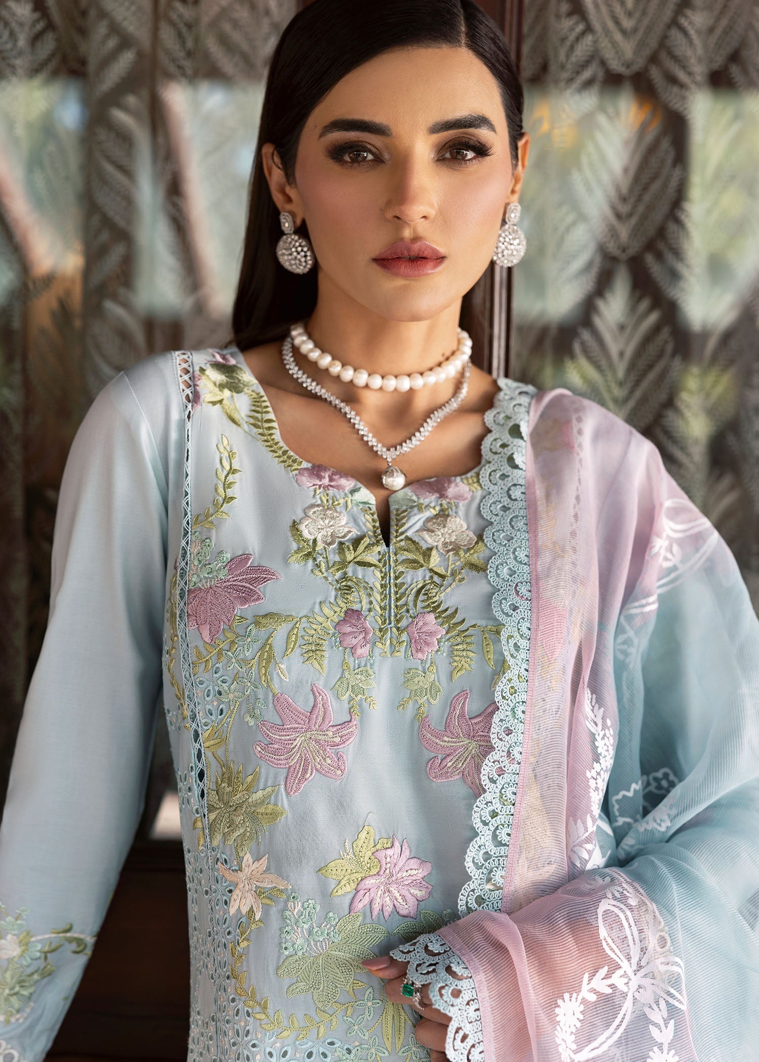 Saira Shakira | Bloom Lawn 25 | LOTUS REVERIE 4-B - by - Libasekhas UK - Registered Vendor of : Saira Shakira - 100% Original Designer Dresss
