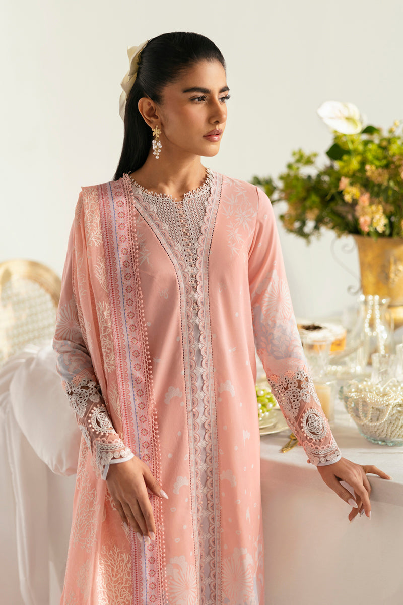 Qalamkar | Q Prints 2025 | PQ-02 AROHA - by - Libasekhas UK - Registered Vendor of : Qalamkar - 100% Original Designer Dresss
