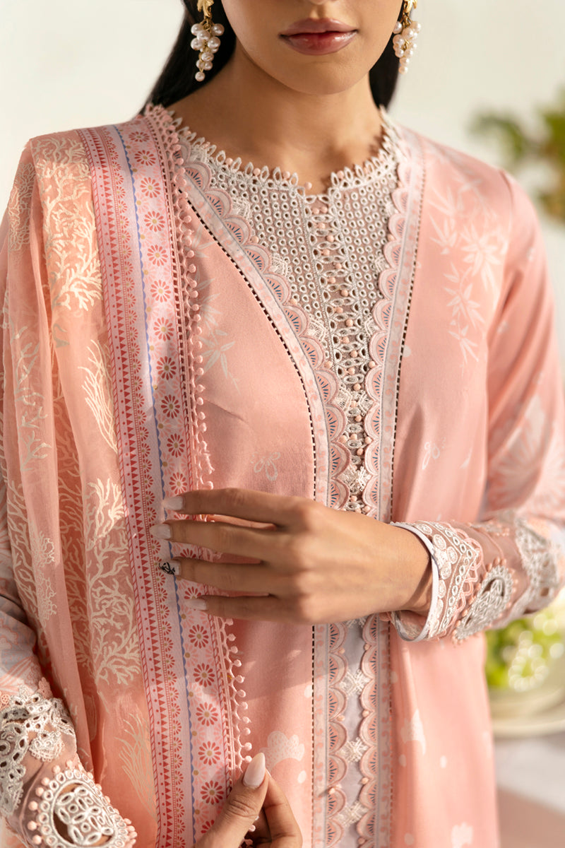 Qalamkar | Q Prints 2025 | PQ-02 AROHA - by - Libasekhas UK - Registered Vendor of : Qalamkar - 100% Original Designer Dresss