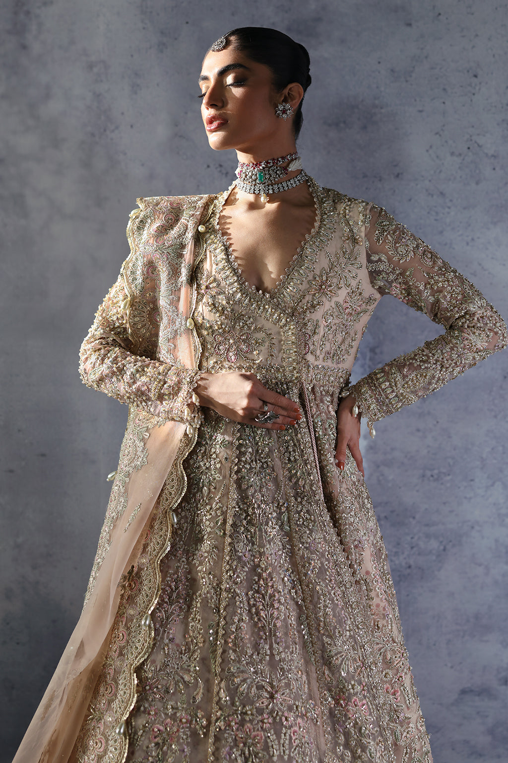 Afrozeh | The Brides Edit 24 |  Emilia - by - Libasekhas UK - Registered Vendor of : Afrozeh - 100% Original Designer Dresss
