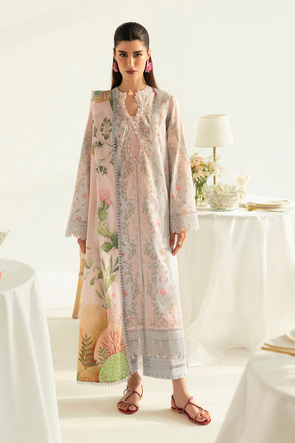 Qalamkar | Q Prints 2025 | PQ-07 JANE - by - Libasekhas UK - Registered Vendor of : Qalamkar - 100% Original Designer Dresss