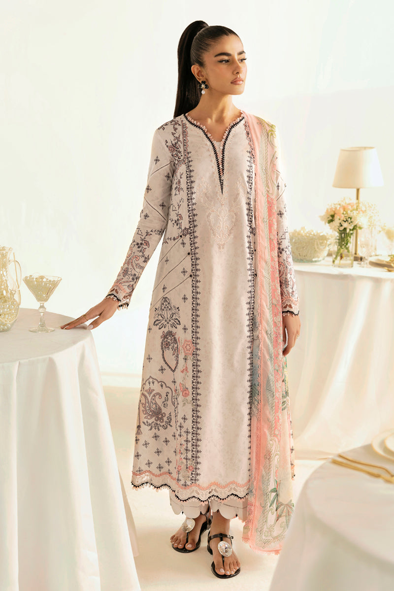 Qalamkar | Q Prints 2025 | PQ-09 LYRA - by - Libasekhas UK - Registered Vendor of : Qalamkar - 100% Original Designer Dresss