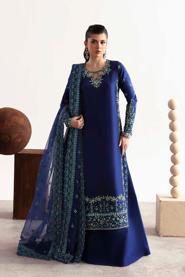 Akbar Aslam | Luxury Formals 25 | Sapphire - by Libasekhas UK - Registered Vendor of : Akbar Aslam - 100% Original Designer Dress