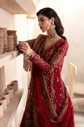 Emaan Adeel | Clay Couture | CARMINE - by - Libasekhas UK - Registered Vendor of : Emaan Adeel - 100% Original Designer Dresss