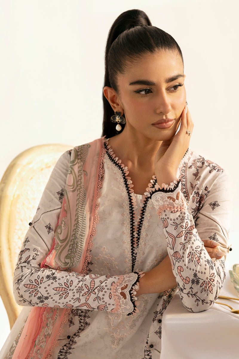 Qalamkar | Q Prints 2025 | PQ-09 LYRA - by - Libasekhas UK - Registered Vendor of : Qalamkar - 100% Original Designer Dresss