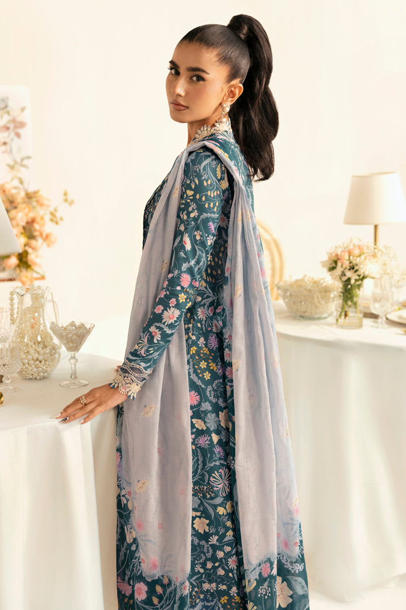Qalamkar | Q Prints 2025 | PQ-04 RHEA - by - Libasekhas UK - Registered Vendor of : Qalamkar - 100% Original Designer Dresss
