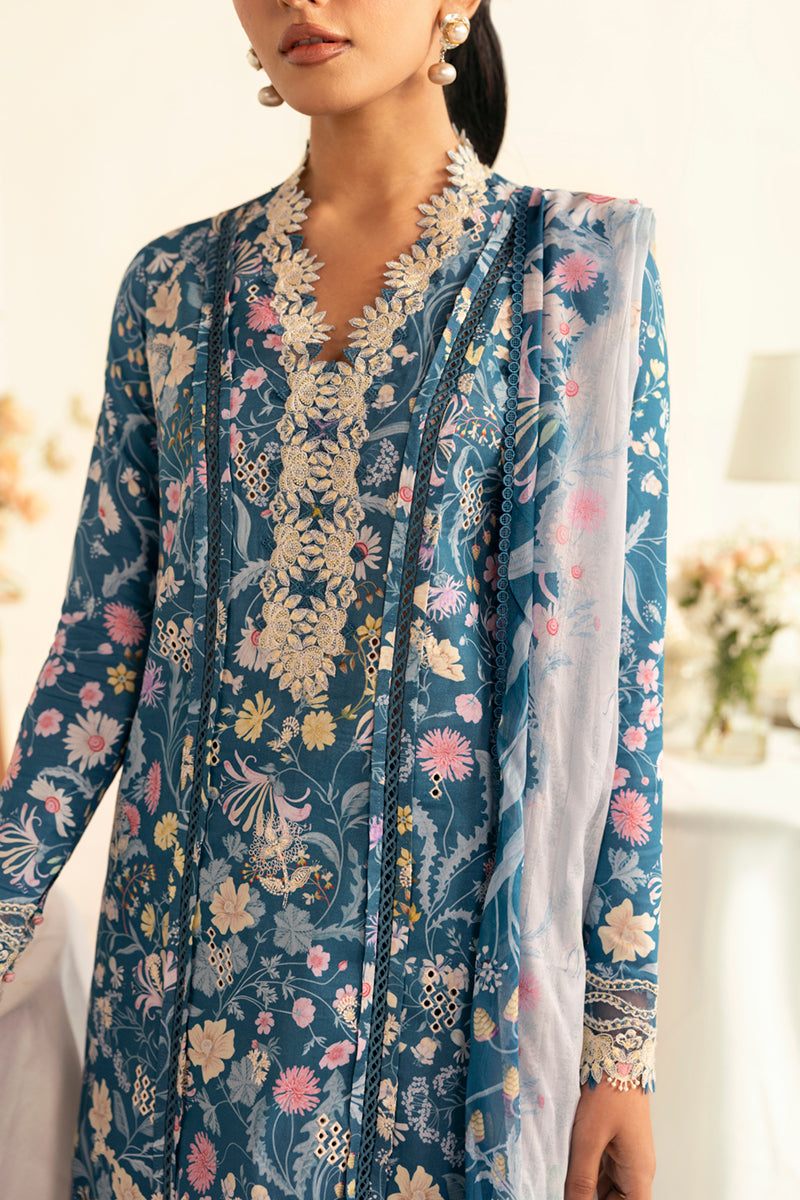 Qalamkar | Q Prints 2025 | PQ-04 RHEA - by - Libasekhas UK - Registered Vendor of : Qalamkar - 100% Original Designer Dresss
