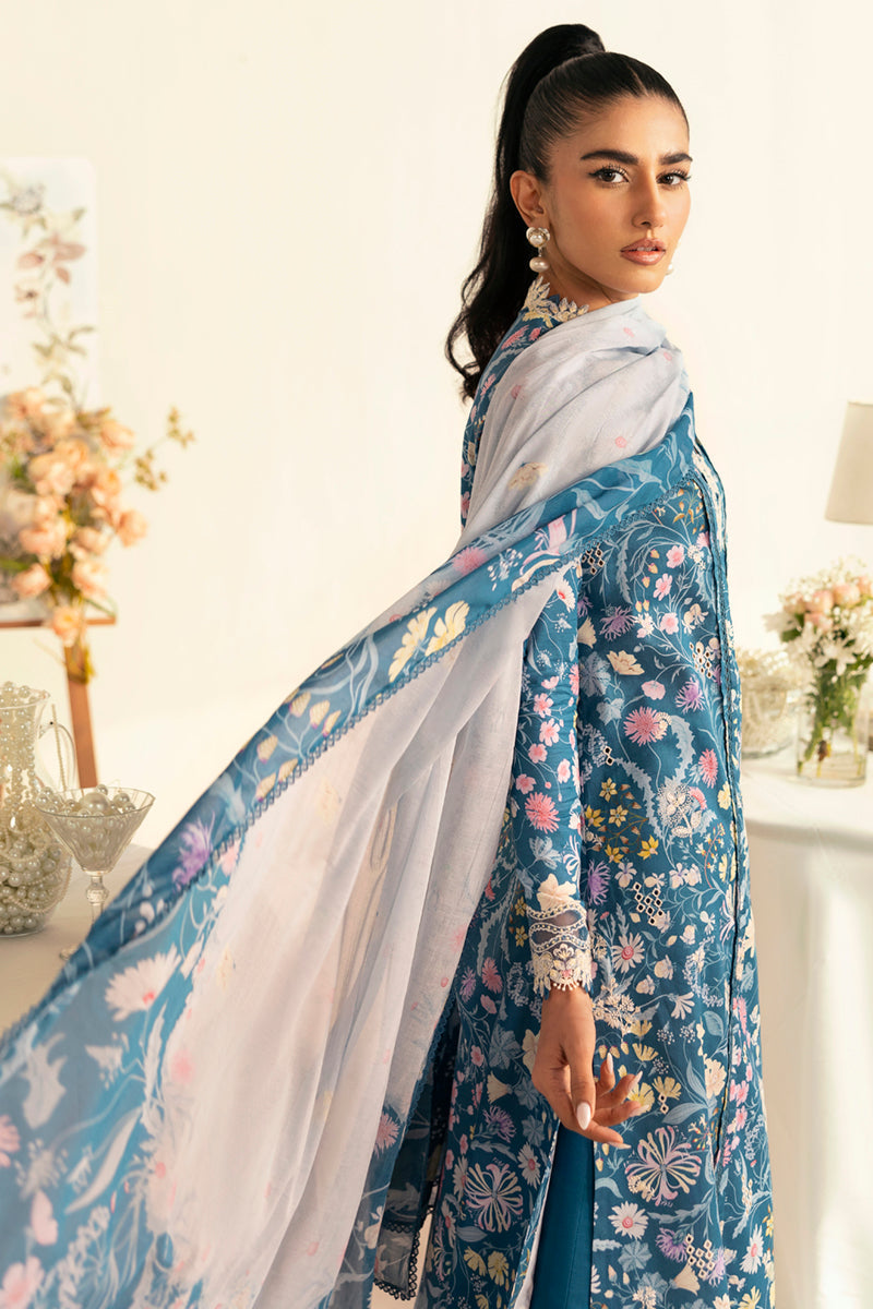 Qalamkar | Q Prints 2025 | PQ-04 RHEA - by - Libasekhas UK - Registered Vendor of : Qalamkar - 100% Original Designer Dresss
