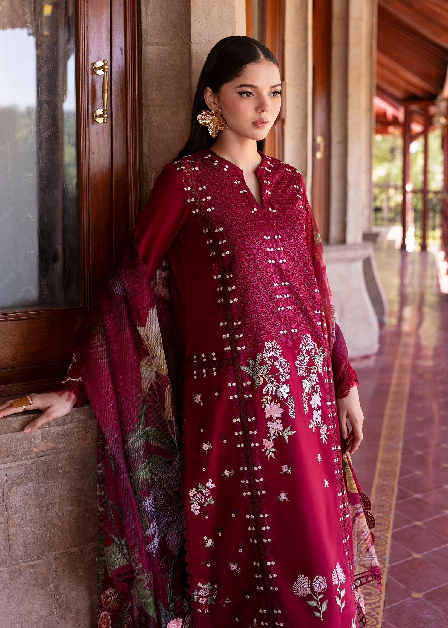 Saira Shakira | Bloom Lawn 25 | HANGING GARDENS 2-A - by - Libasekhas UK - Registered Vendor of : Saira Shakira - 100% Original Designer Dresss