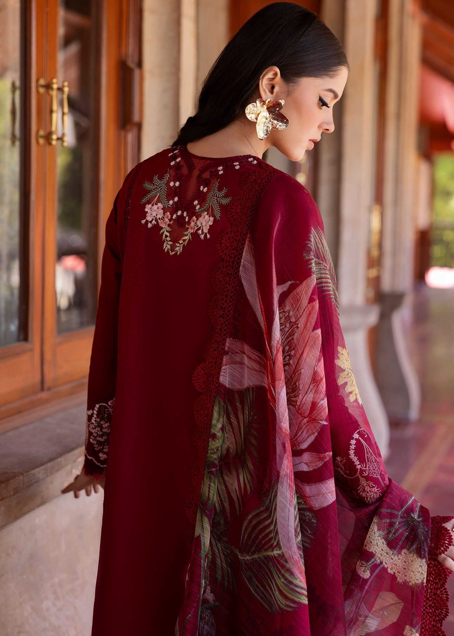 Saira Shakira | Bloom Lawn 25 | HANGING GARDENS 2-A - by - Libasekhas UK - Registered Vendor of : Saira Shakira - 100% Original Designer Dresss