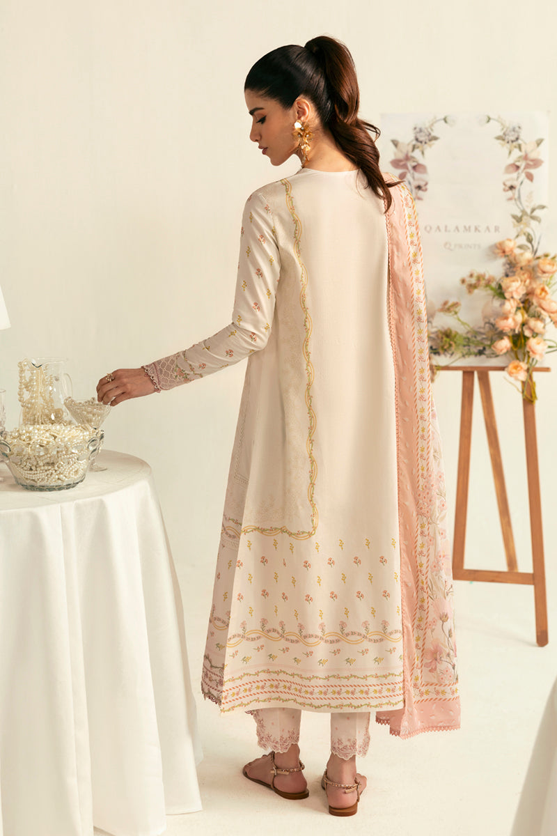 Qalamkar | Q Prints 2025 | PQ-01 NENA - by - Libasekhas UK - Registered Vendor of : Qalamkar - 100% Original Designer Dresss