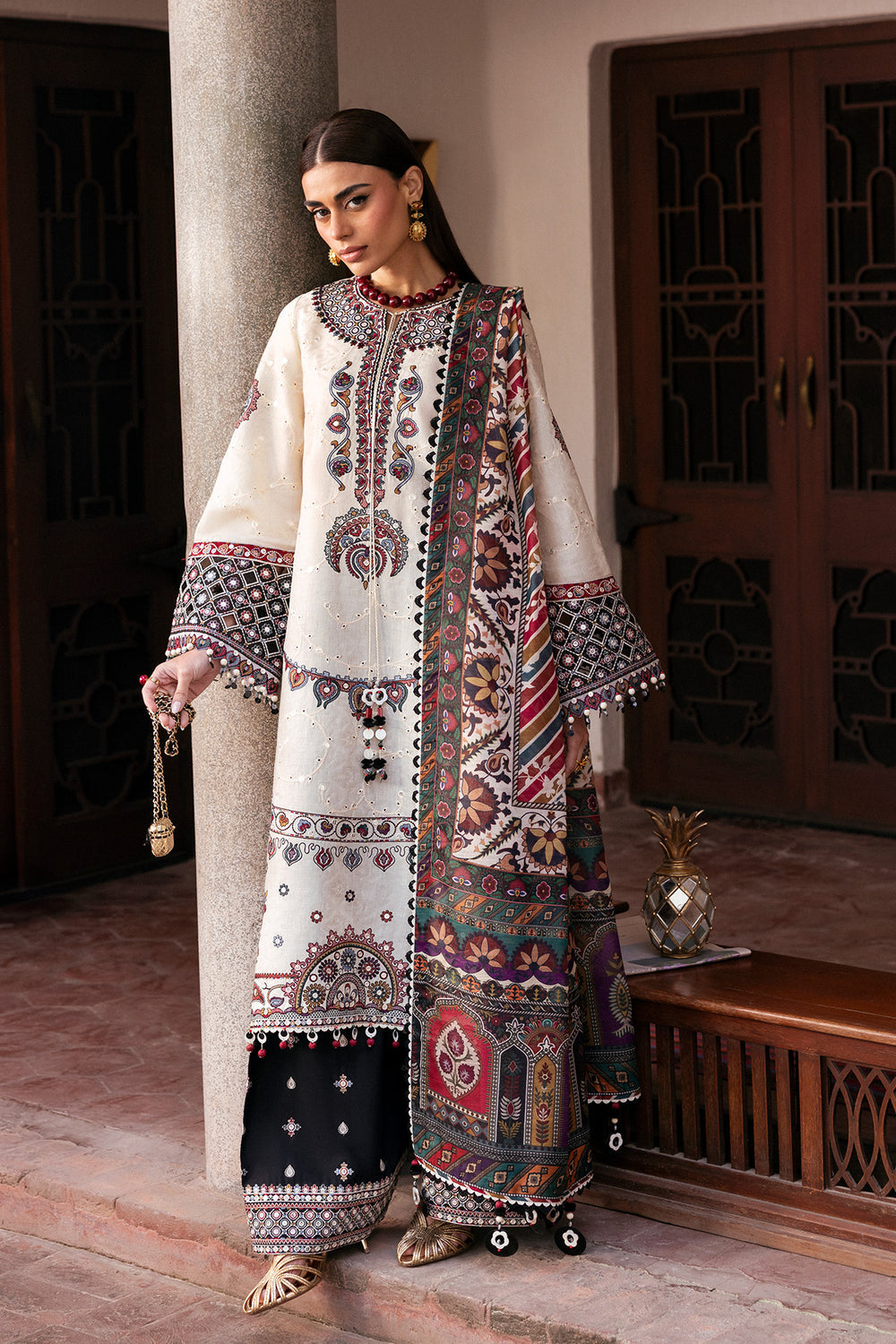 Jazmin | Shahkaar Luxury Eid Lawn SS26 | SL26-D02 - by Libasekhas UK - Registered Vendor of : Jazmin - 100% Original Designer Dress
