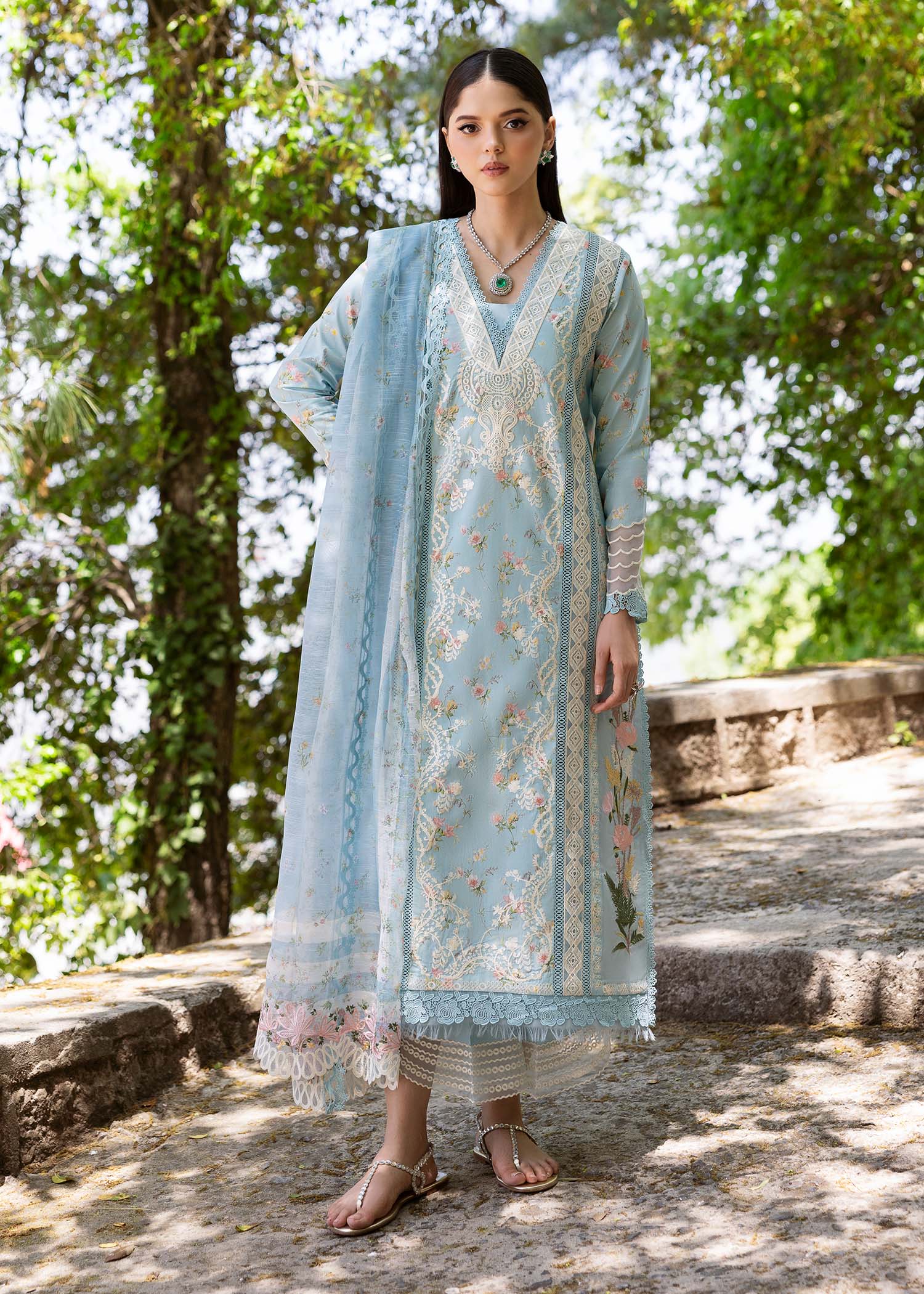 Saira Shakira | Bloom Lawn 25 | SWEET OPEL 8-B - by - Libasekhas UK - Registered Vendor of : Saira Shakira - 100% Original Designer Dresss