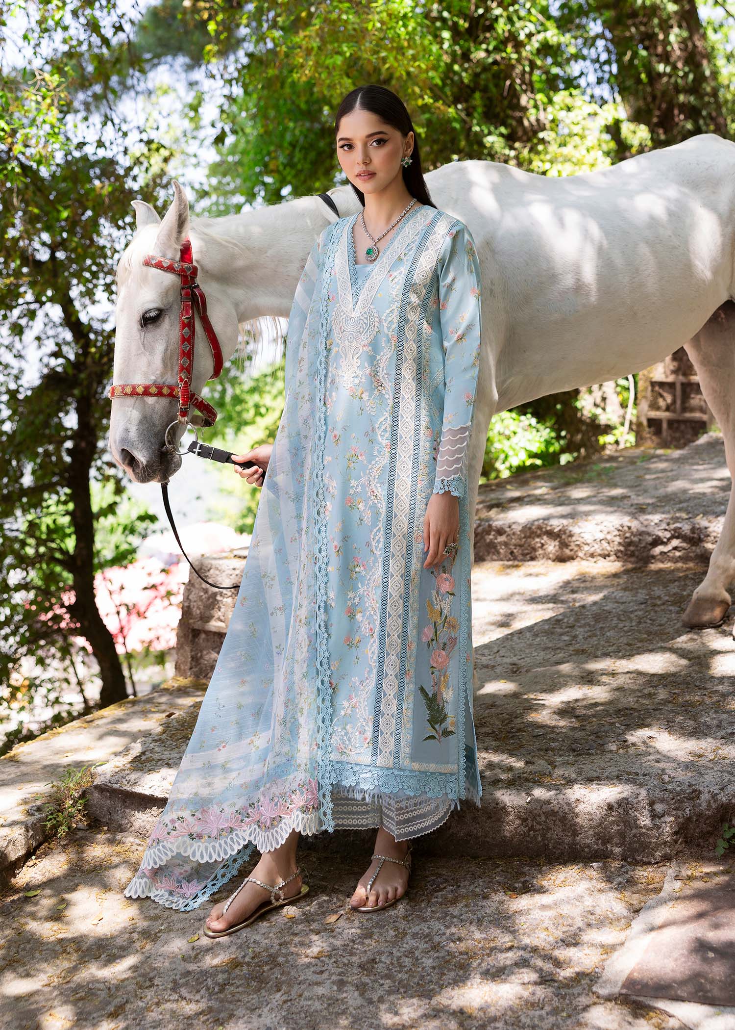 Saira Shakira | Bloom Lawn 25 | SWEET OPEL 8-B - by - Libasekhas UK - Registered Vendor of : Saira Shakira - 100% Original Designer Dresss