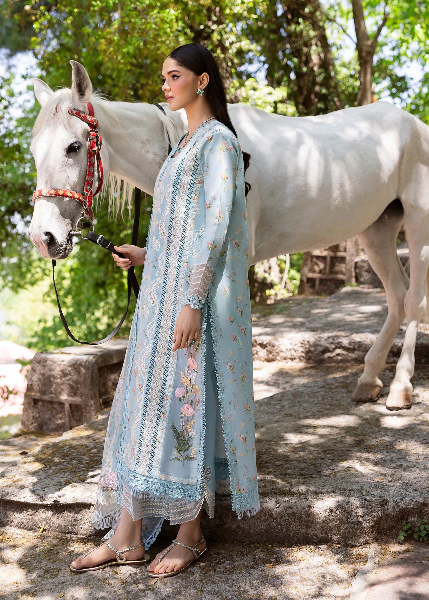 Saira Shakira | Bloom Lawn 25 | SWEET OPEL 8-B - by - Libasekhas UK - Registered Vendor of : Saira Shakira - 100% Original Designer Dresss