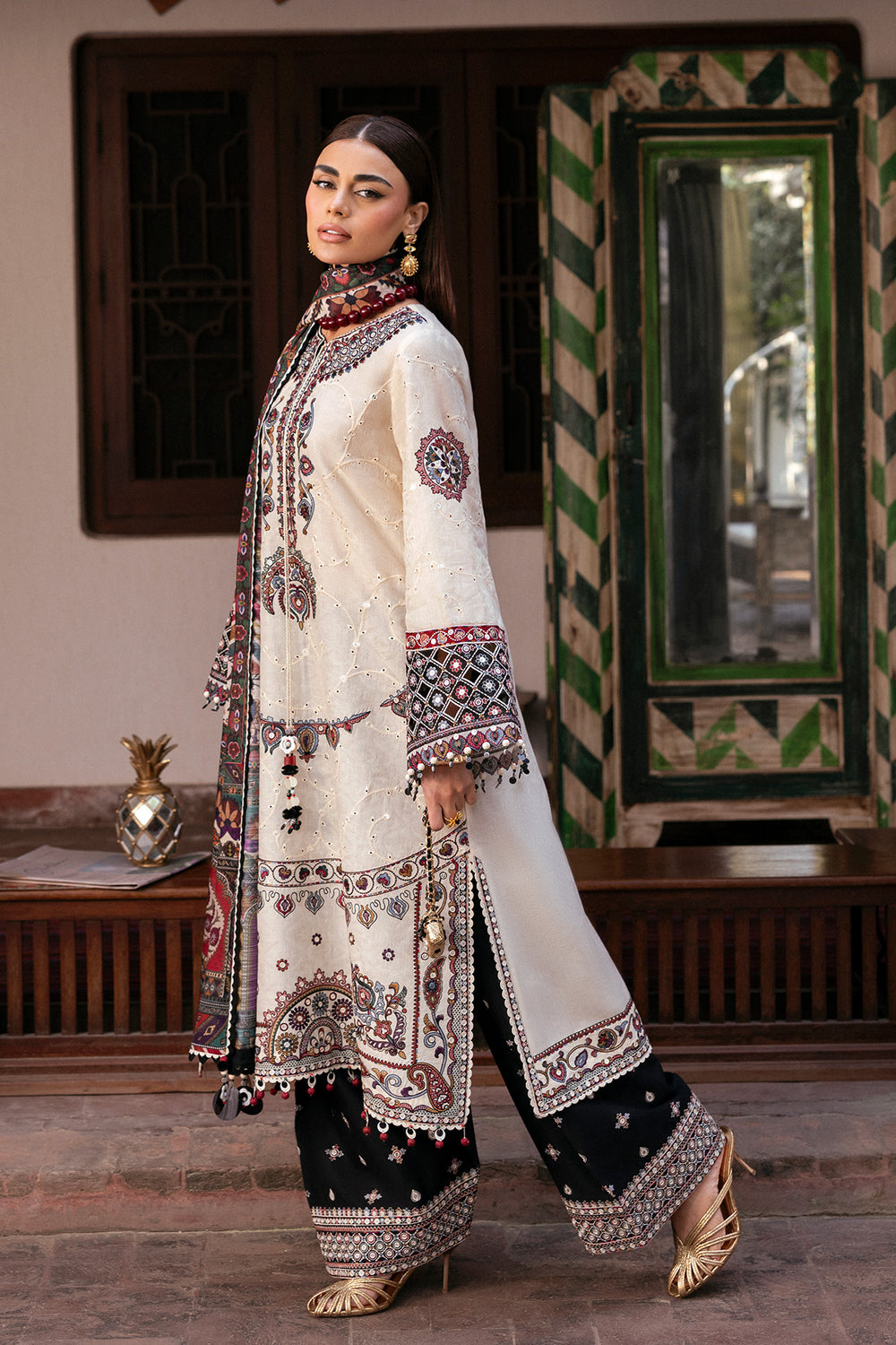 Jazmin | Shahkaar Luxury Eid Lawn SS26 | SL26-D02 - by Libasekhas UK - Registered Vendor of : Jazmin - 100% Original Designer Dress