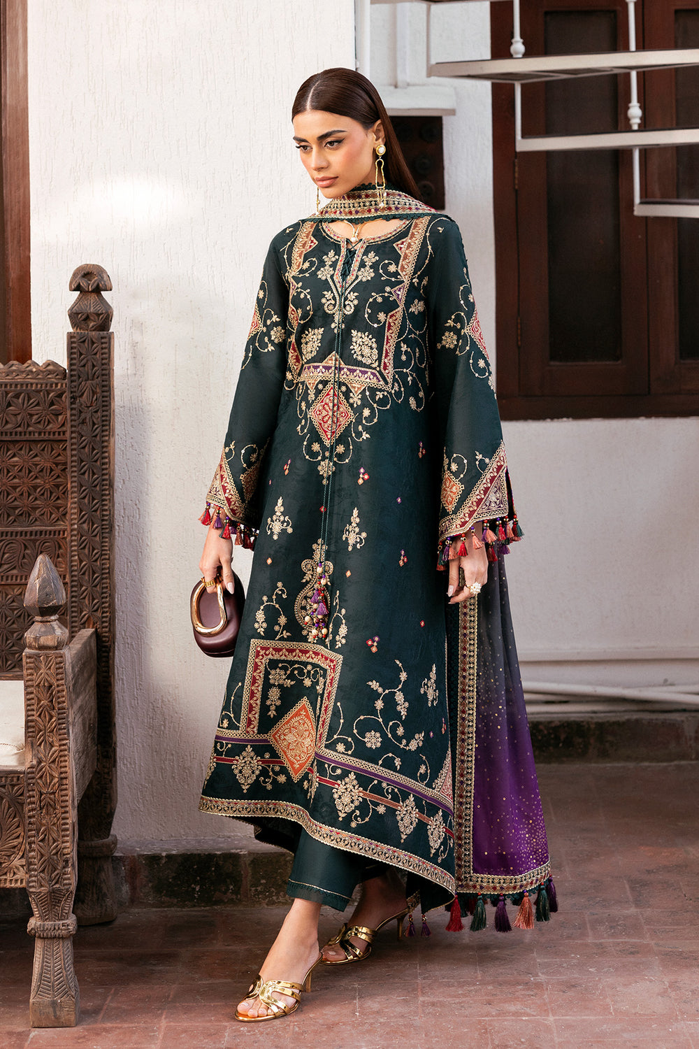 Jazmin | Shahkaar Luxury Eid Lawn SS26 | SL26-D03 - by Libasekhas UK - Registered Vendor of : Jazmin - 100% Original Designer Dress