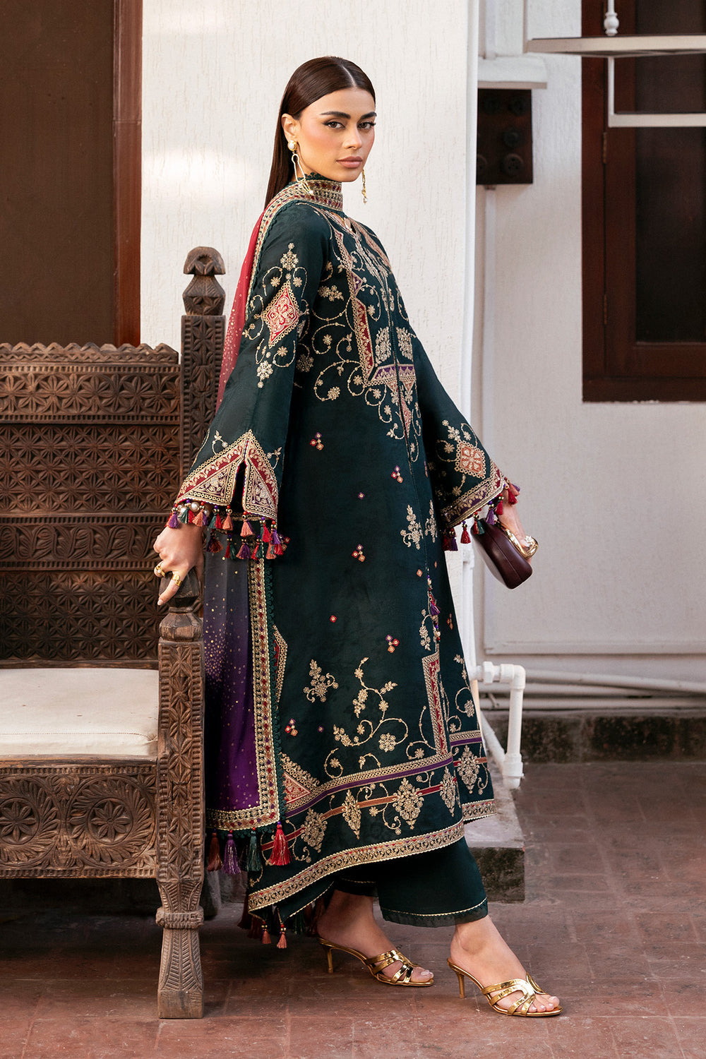Jazmin | Shahkaar Luxury Eid Lawn SS26 | SL26-D03 - by Libasekhas UK - Registered Vendor of : Jazmin - 100% Original Designer Dress