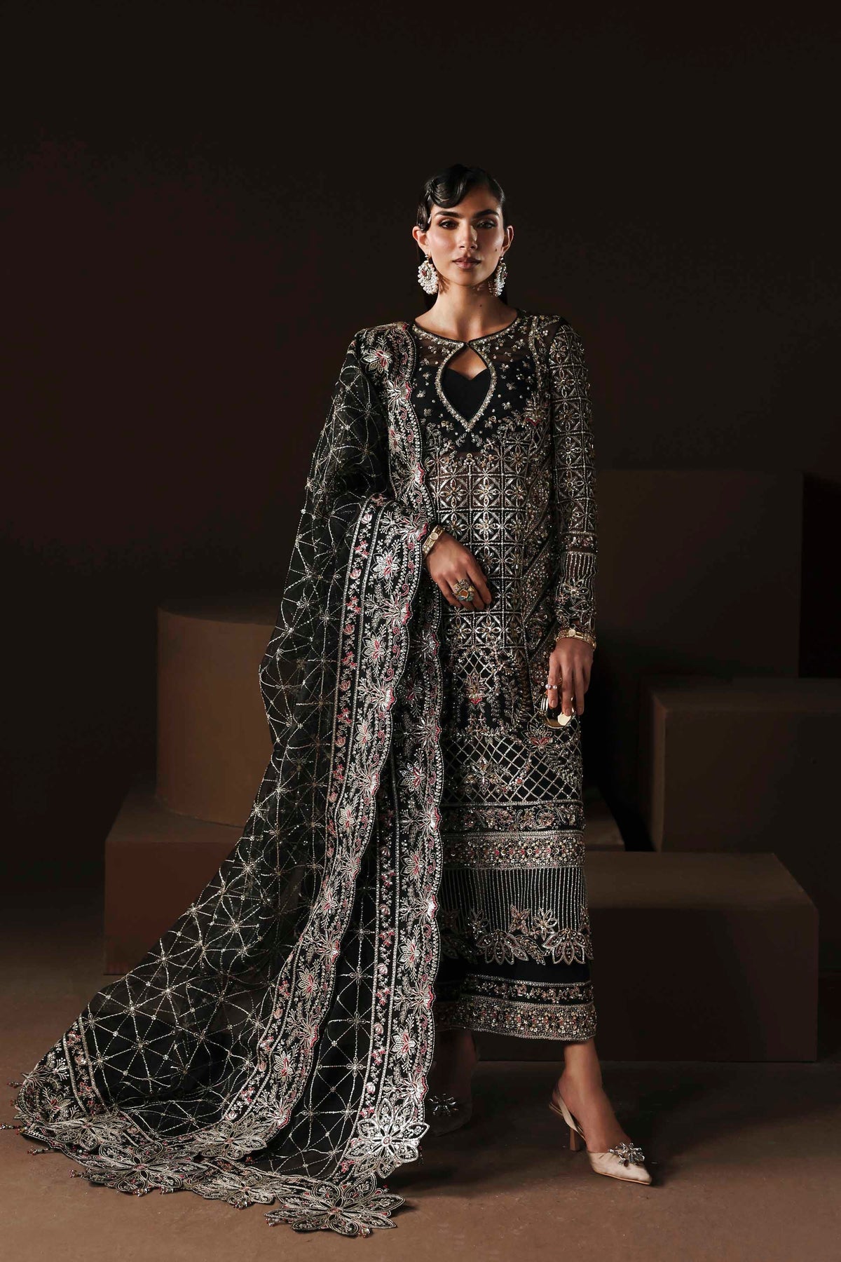 Akbar Aslam | Luxury Formals |Noir - by Libasekhas UK - Registered Vendor of : Akbar Aslam - 100% Original Designer Dress