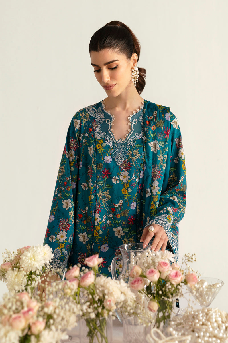 Qalamkar | Q Prints 2025 | PQ-10 FAHA - by - Libasekhas UK - Registered Vendor of : Qalamkar - 100% Original Designer Dresss