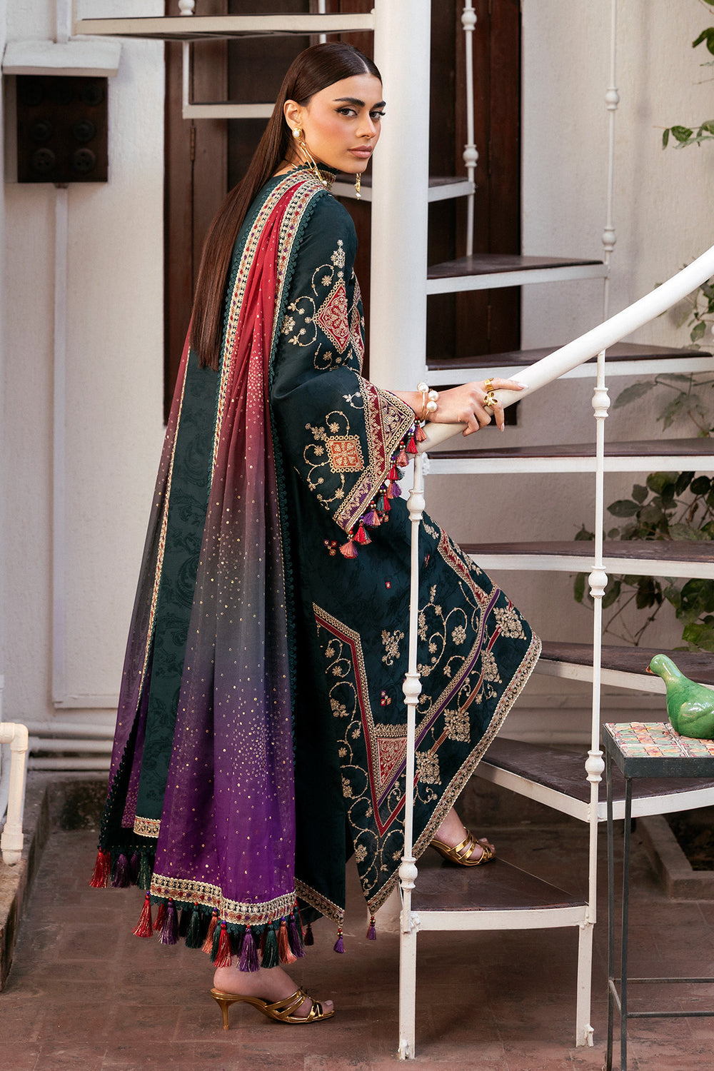 Jazmin | Shahkaar Luxury Eid Lawn SS26 | SL26-D03 - by Libasekhas UK - Registered Vendor of : Jazmin - 100% Original Designer Dress