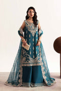 Akbar Aslam | Luxury Formals 25 | Teal - by Libasekhas UK - Registered Vendor of : Akbar Aslam - 100% Original Designer Dress