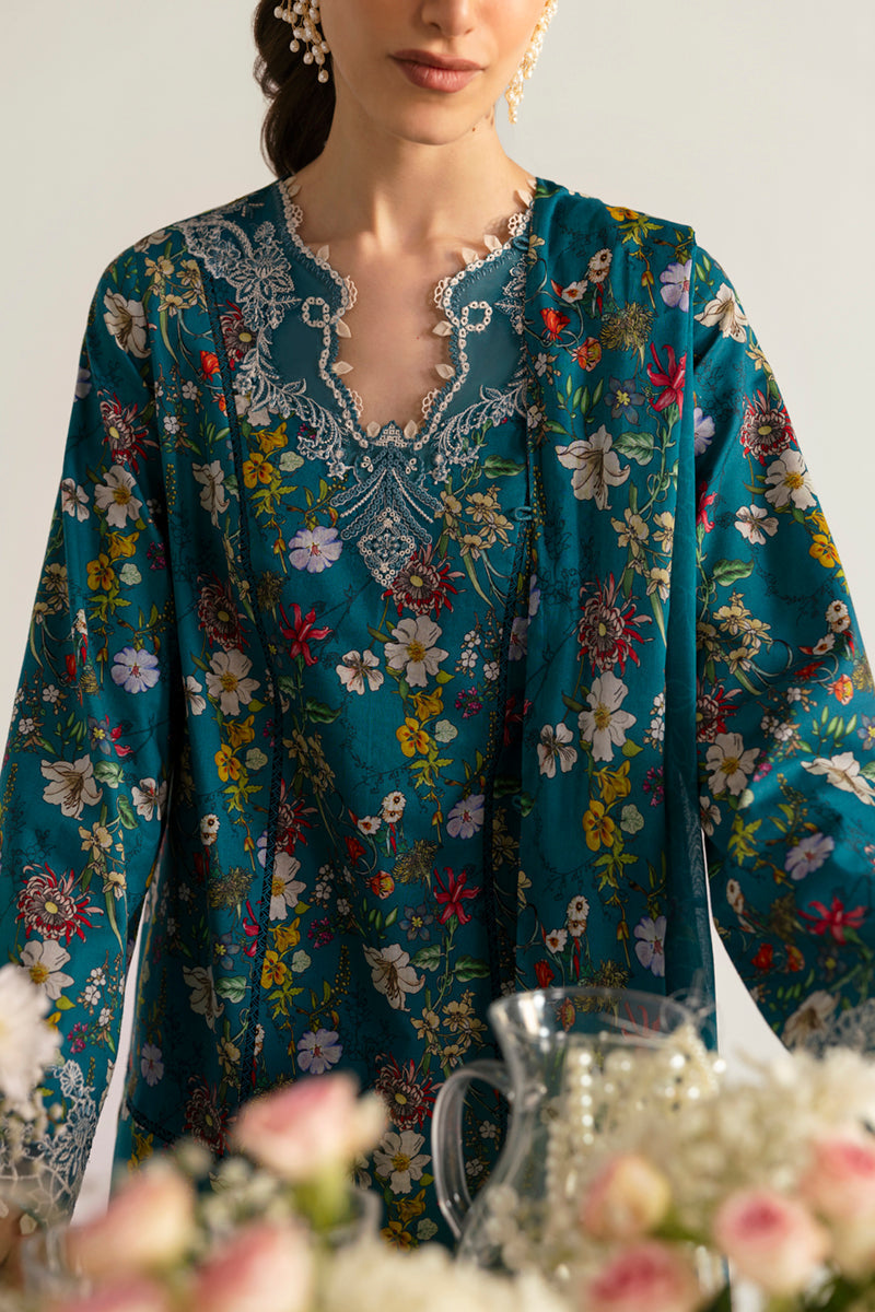 Qalamkar | Q Prints 2025 | PQ-10 FAHA - by - Libasekhas UK - Registered Vendor of : Qalamkar - 100% Original Designer Dresss