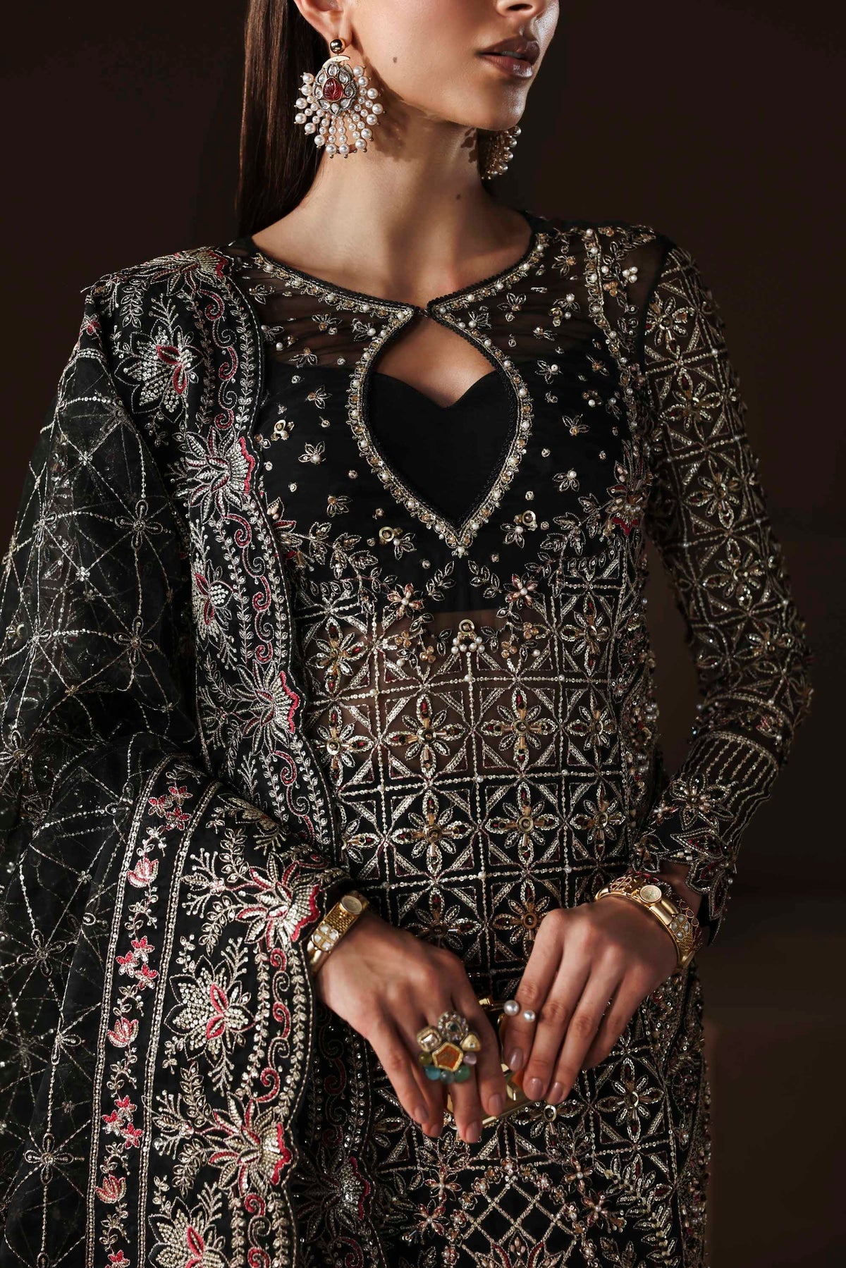 Akbar Aslam | Luxury Formals |Noir - by Libasekhas UK - Registered Vendor of : Akbar Aslam - 100% Original Designer Dress