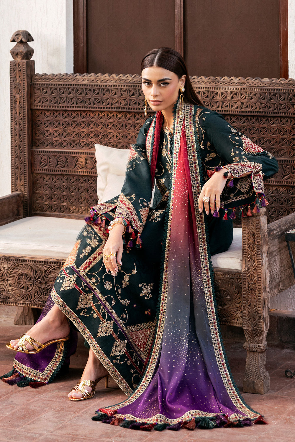 Jazmin | Shahkaar Luxury Eid Lawn SS26 | SL26-D03 - by Libasekhas UK - Registered Vendor of : Jazmin - 100% Original Designer Dress