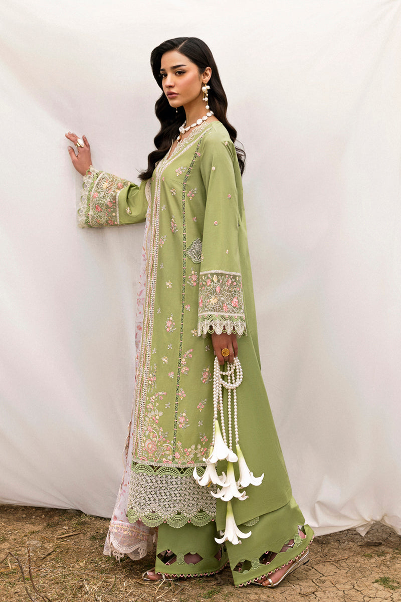 Qalamkar | Qlinekari Lawn | DC-01 Lovisa - by - Libasekhas UK - Registered Vendor of : Qalamkar - 100% Original Designer Dresss