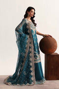 Akbar Aslam | Luxury Formals 25 | Teal - by Libasekhas UK - Registered Vendor of : Akbar Aslam - 100% Original Designer Dress