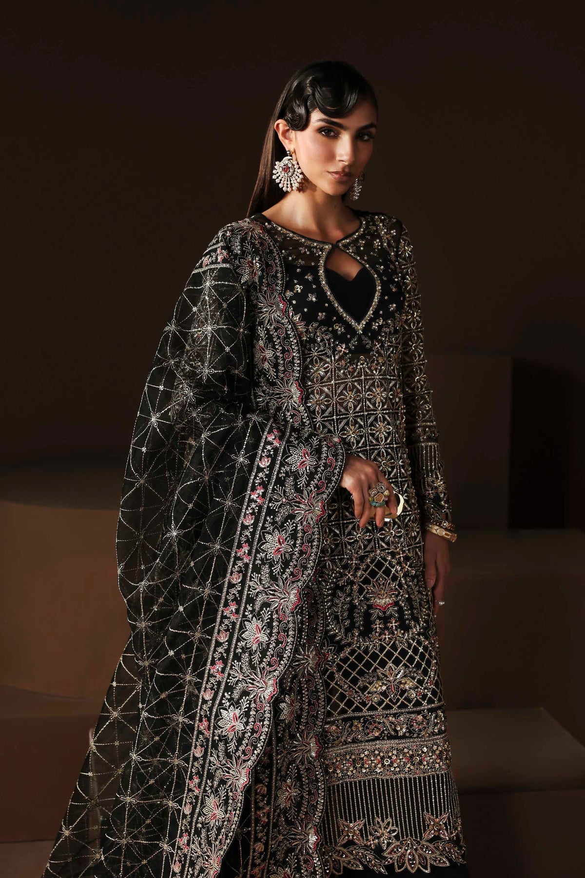 Akbar Aslam | Luxury Formals |Noir - by Libasekhas UK - Registered Vendor of : Akbar Aslam - 100% Original Designer Dress