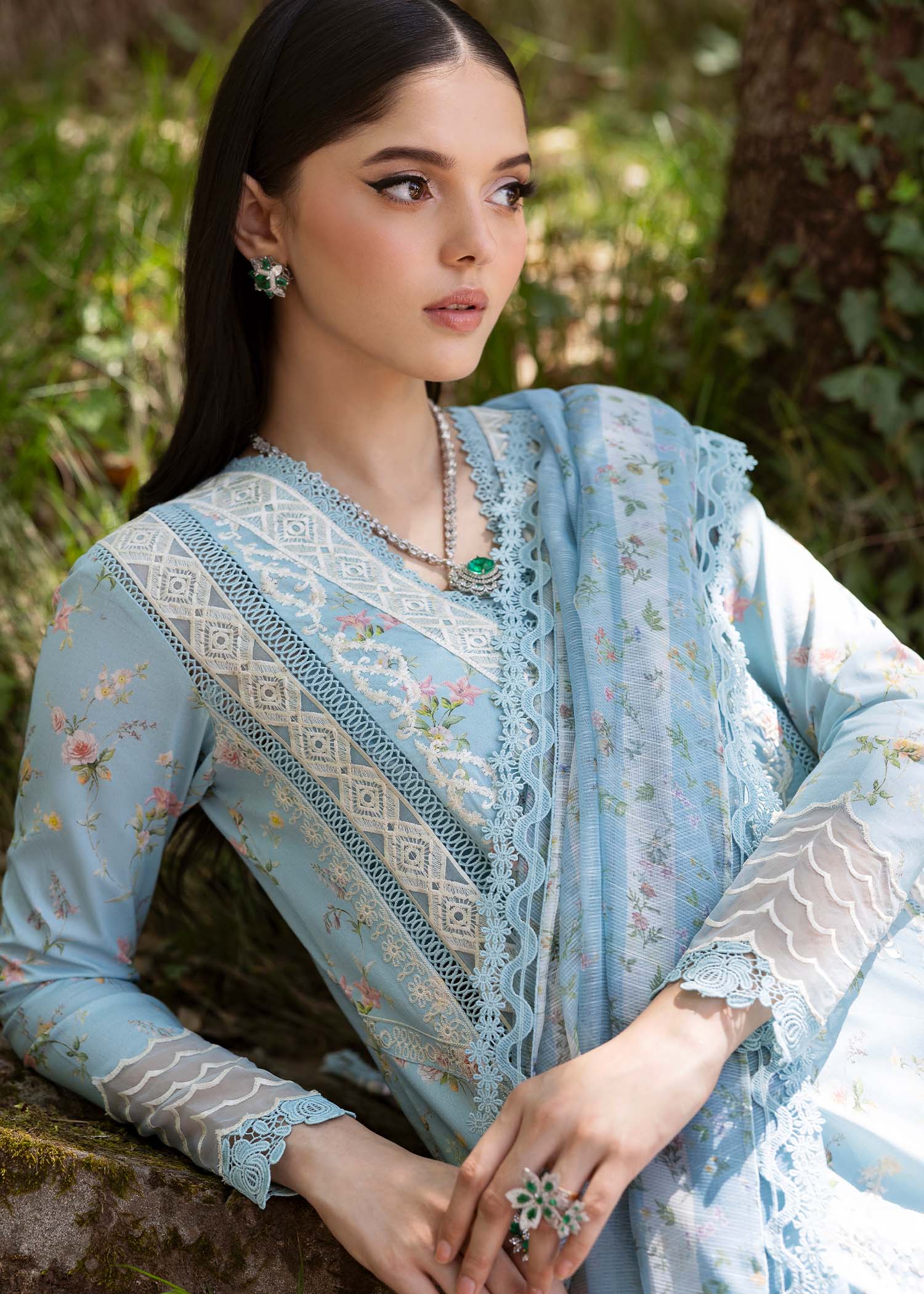 Saira Shakira | Bloom Lawn 25 | SWEET OPEL 8-B - by - Libasekhas UK - Registered Vendor of : Saira Shakira - 100% Original Designer Dresss