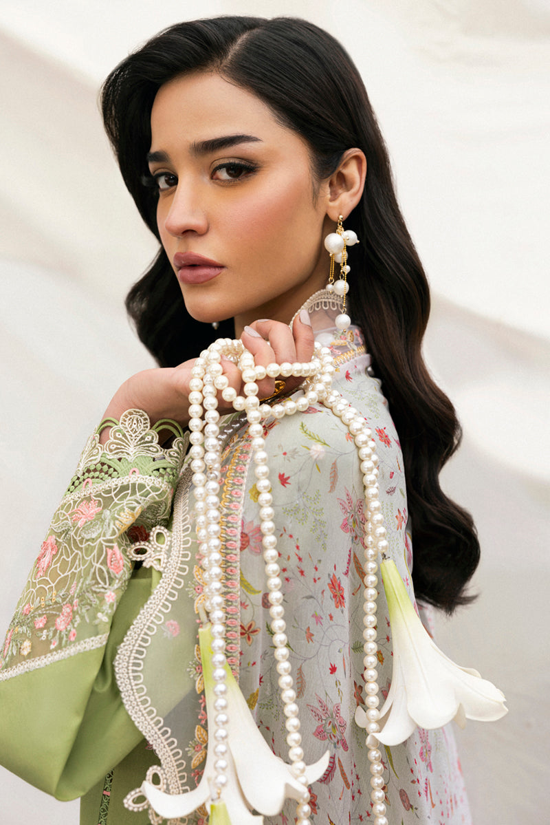 Qalamkar | Qlinekari Lawn | DC-01 Lovisa - by - Libasekhas UK - Registered Vendor of : Qalamkar - 100% Original Designer Dresss