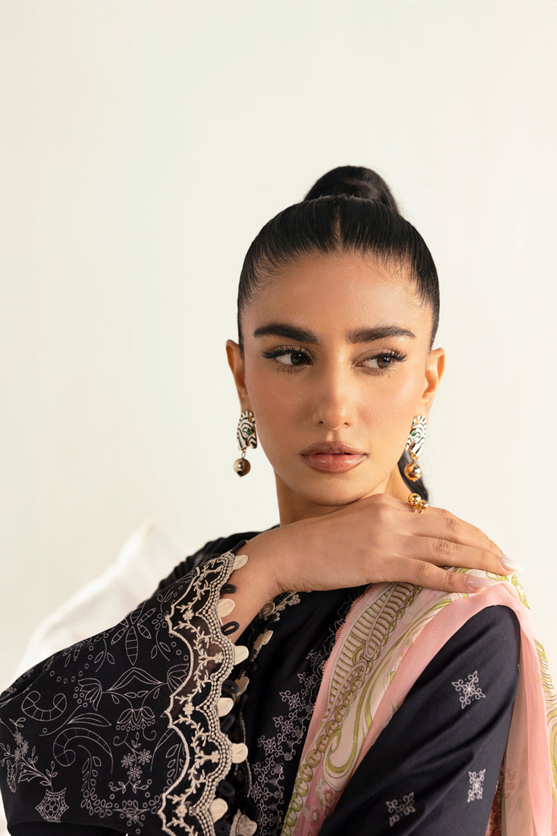 Qalamkar | Q Prints 2025 | PQ-09 NORA - by - Libasekhas UK - Registered Vendor of : Qalamkar - 100% Original Designer Dresss