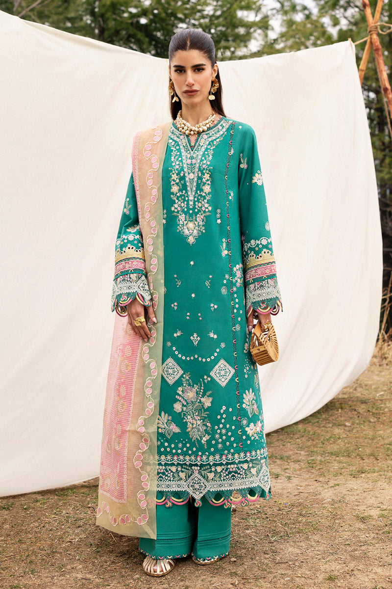 Qalamkar | Qlinekari Lawn | DC-08 Elida - by - Libasekhas UK - Registered Vendor of : Qalamkar - 100% Original Designer Dresss