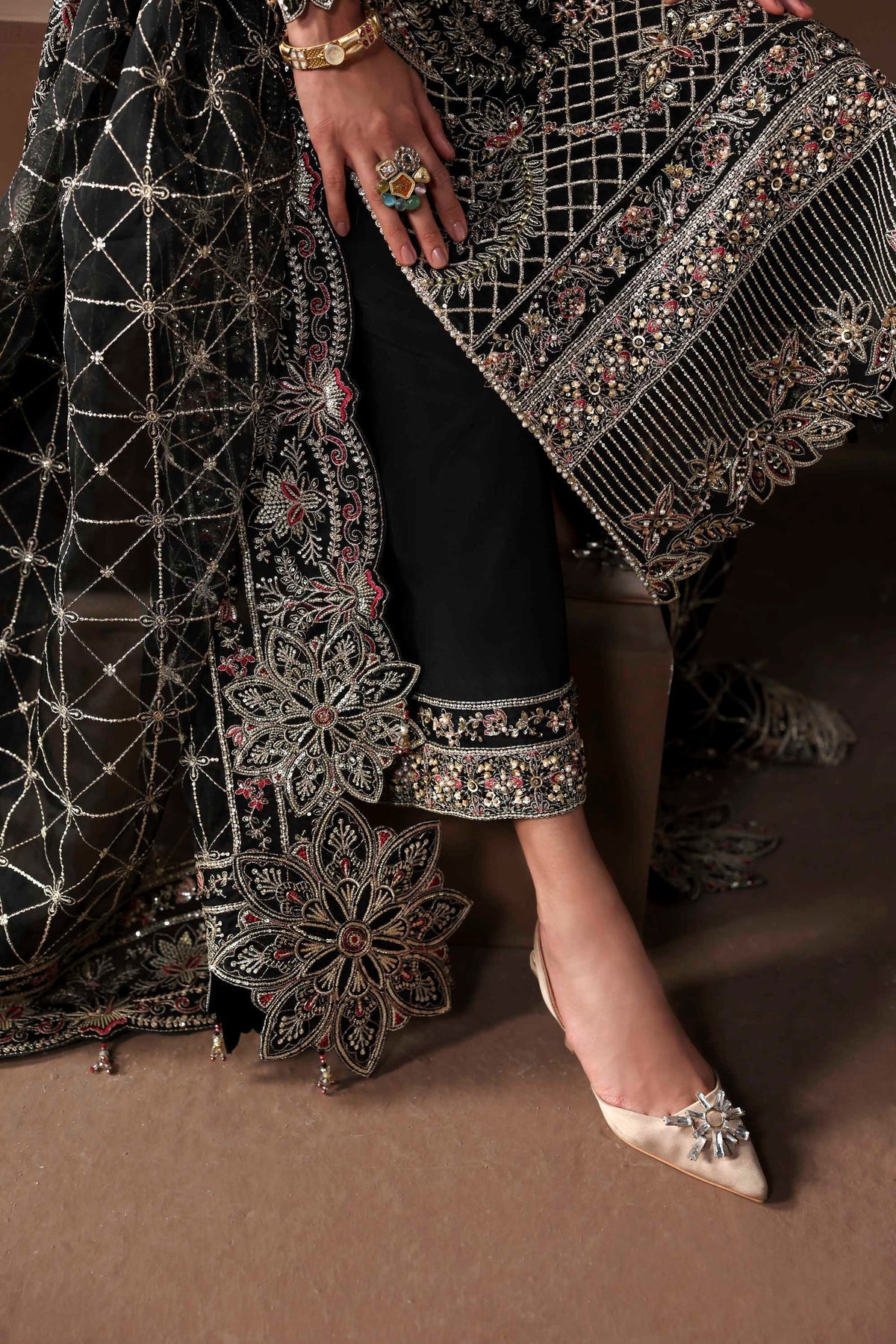 Akbar Aslam | Luxury Formals |Noir - by Libasekhas UK - Registered Vendor of : Akbar Aslam - 100% Original Designer Dress