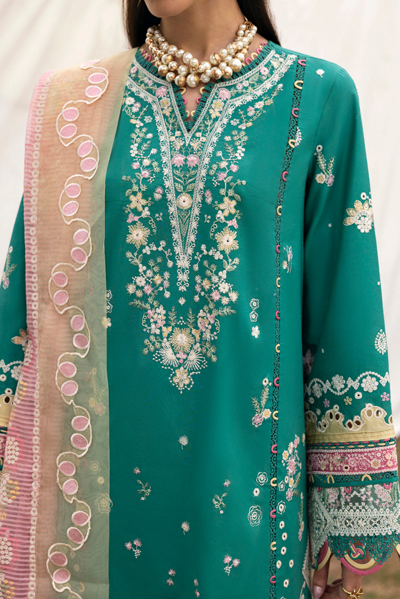 Qalamkar | Qlinekari Lawn | DC-08 Elida - by - Libasekhas UK - Registered Vendor of : Qalamkar - 100% Original Designer Dresss