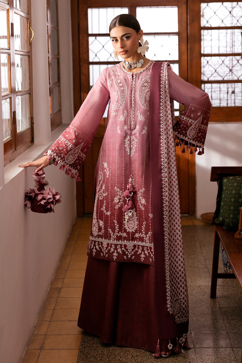 Jazmin | Shahkaar Luxury Eid Lawn SS26 | SL26-D08 - by Libasekhas UK - Registered Vendor of : Jazmin - 100% Original Designer Dress