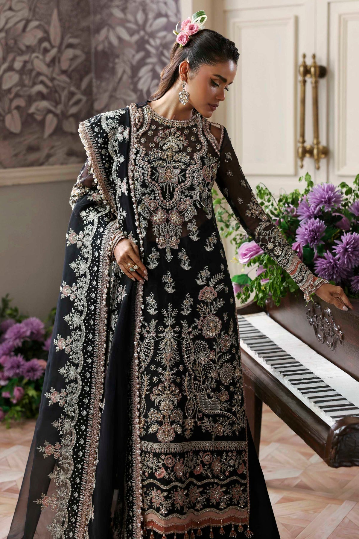 Akbar Aslam | Deewani Wedding Formals | Nocturne - by Libasekhas UK - Registered Vendor of : Akbar Aslam - 100% Original Designer Dress