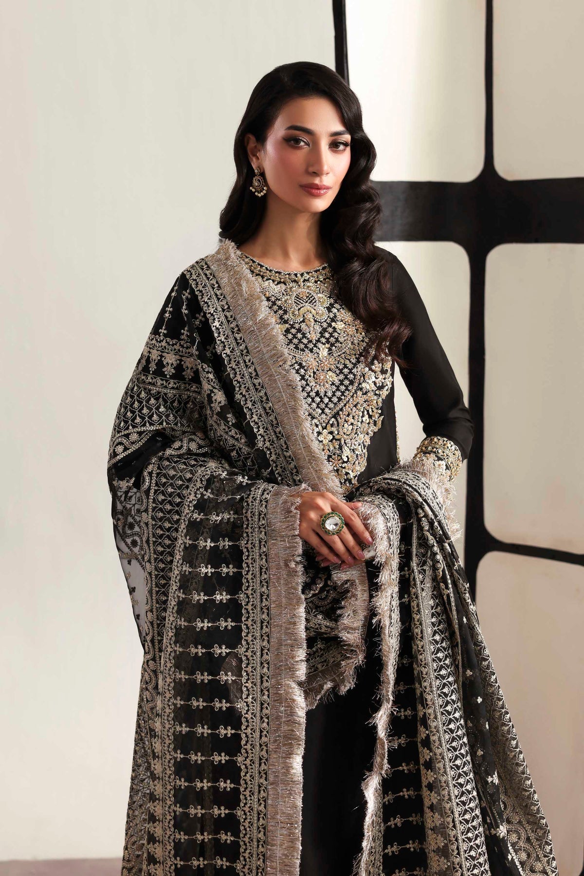 Akbar Aslam | Luxury Formals 25 | Onyx - by Libasekhas UK - Registered Vendor of : Akbar Aslam - 100% Original Designer Dress