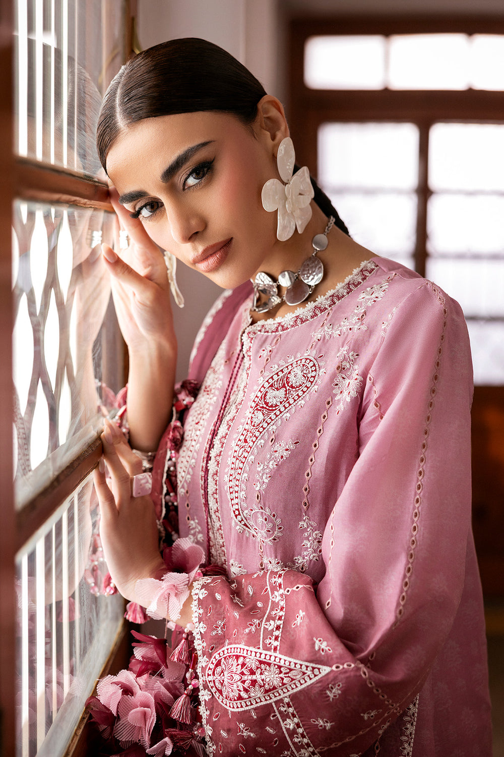 Jazmin | Shahkaar Luxury Eid Lawn SS26 | SL26-D08 - by Libasekhas UK - Registered Vendor of : Jazmin - 100% Original Designer Dress