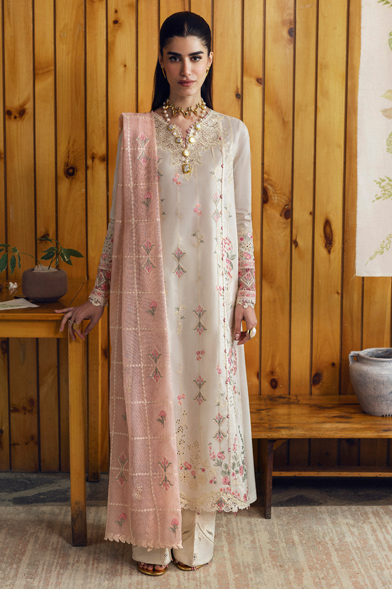 Qalamkar | Qlinekari Lawn | DC-07 Tyrah - by - Libasekhas UK - Registered Vendor of : Qalamkar - 100% Original Designer Dresss