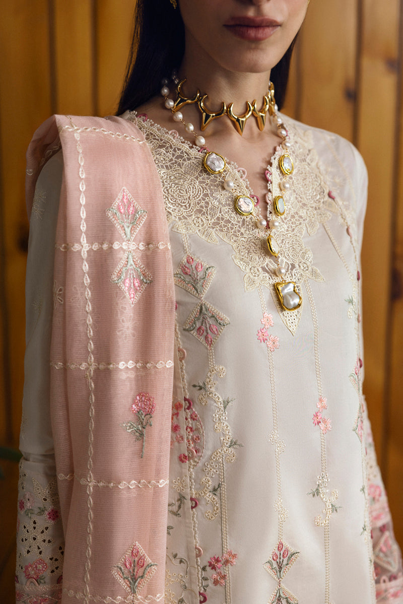 Qalamkar | Qlinekari Lawn | DC-07 Tyrah - by - Libasekhas UK - Registered Vendor of : Qalamkar - 100% Original Designer Dresss