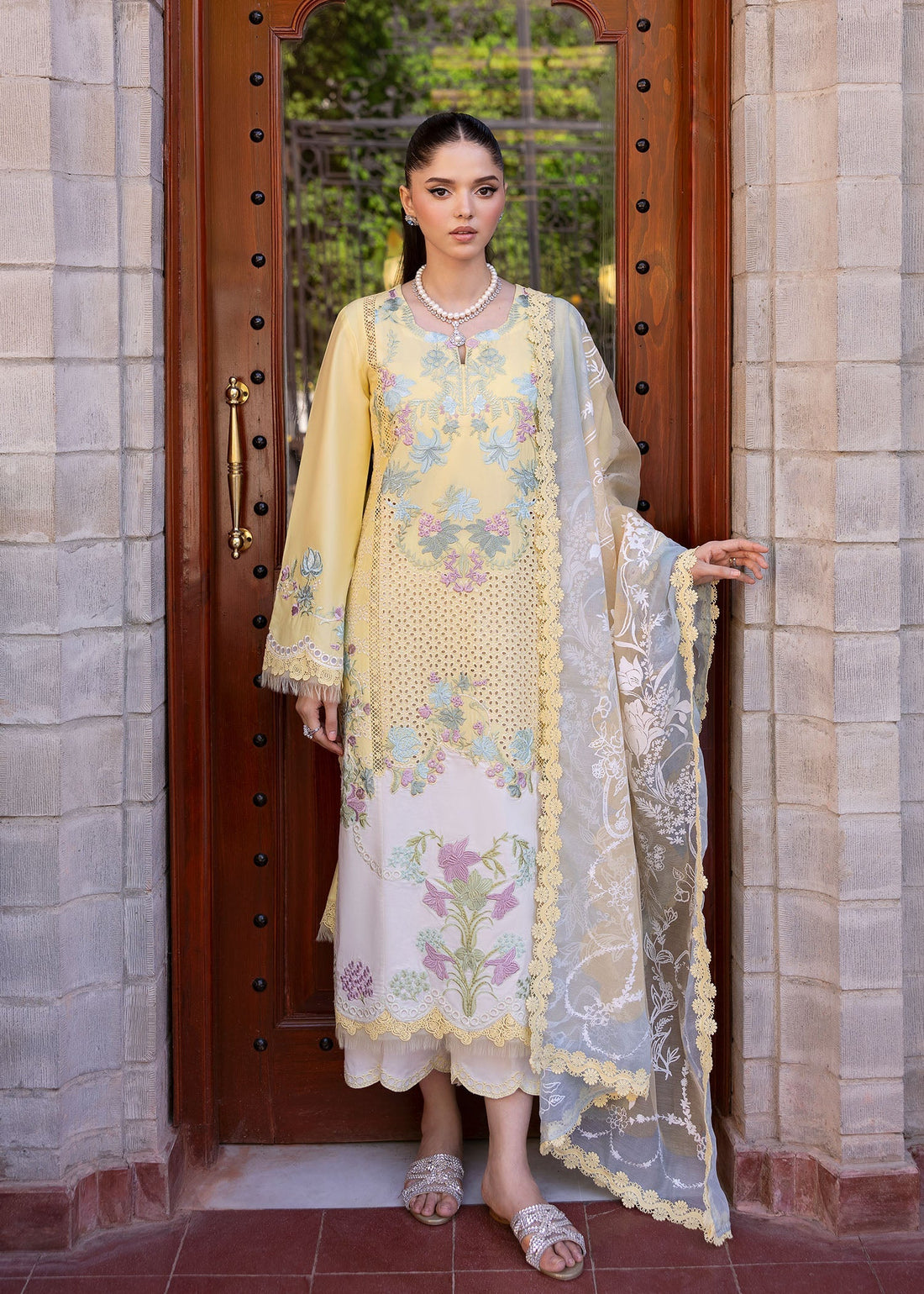 Saira Shakira | Bloom Lawn 25 | LOTUS REVERIE 4-A - by - Libasekhas UK - Registered Vendor of : Saira Shakira - 100% Original Designer Dresss