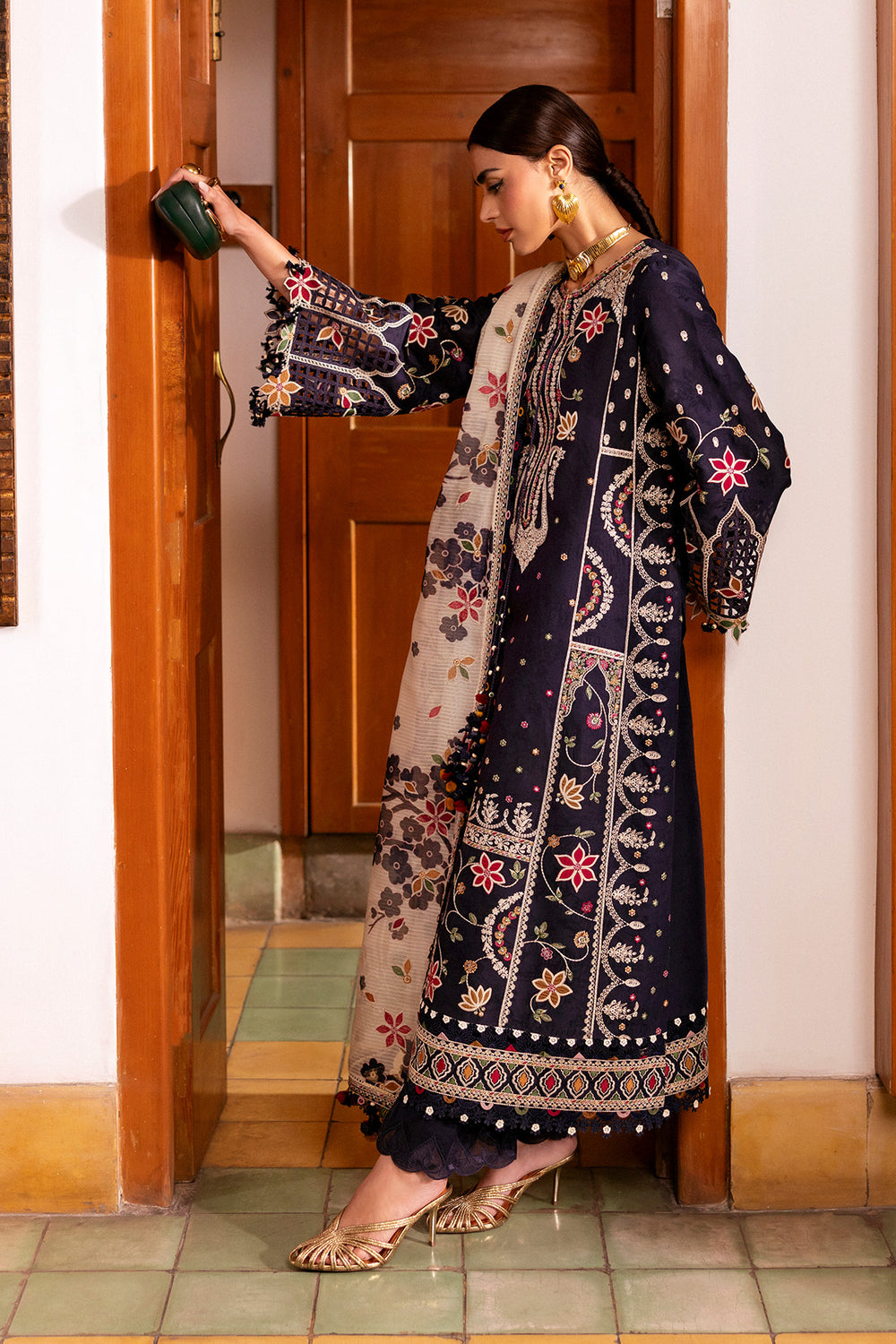 Jazmin | Shahkaar Luxury Eid Lawn SS26 | SL26-D07 - by Libasekhas UK - Registered Vendor of : Jazmin - 100% Original Designer Dress
