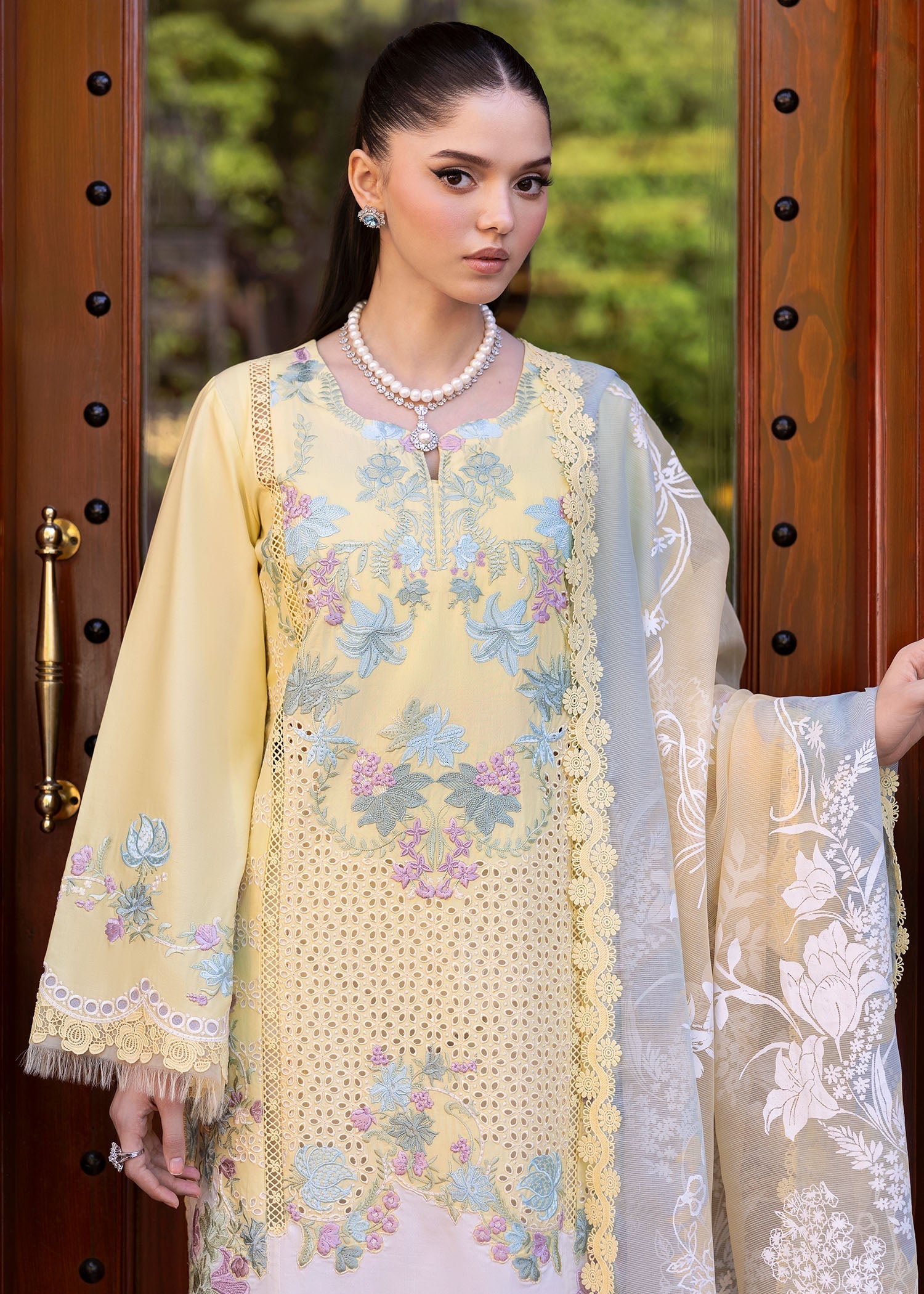 Saira Shakira | Bloom Lawn 25 | LOTUS REVERIE 4-A - by - Libasekhas UK - Registered Vendor of : Saira Shakira - 100% Original Designer Dresss