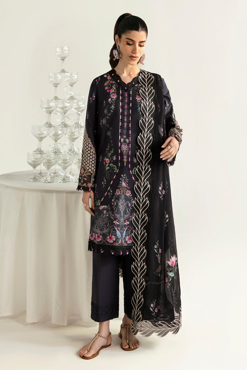 Qalamkar | Q Prints 2025 | PQ-03 RIDA - by - Libasekhas UK - Registered Vendor of : Qalamkar - 100% Original Designer Dresss